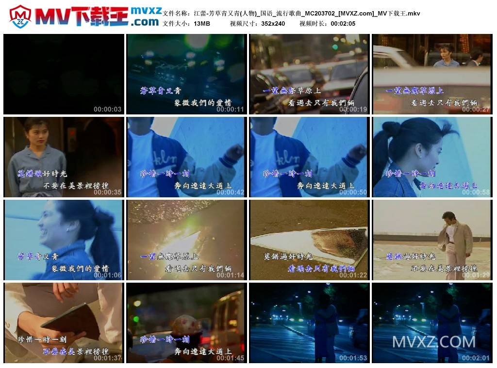 江蕾-芳草青又青(人物)_国语_流行歌曲_MC203702